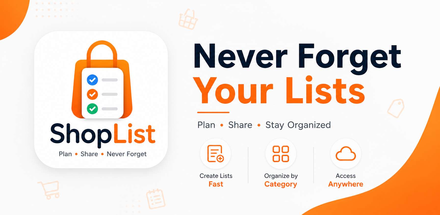ShopList liste ekranı